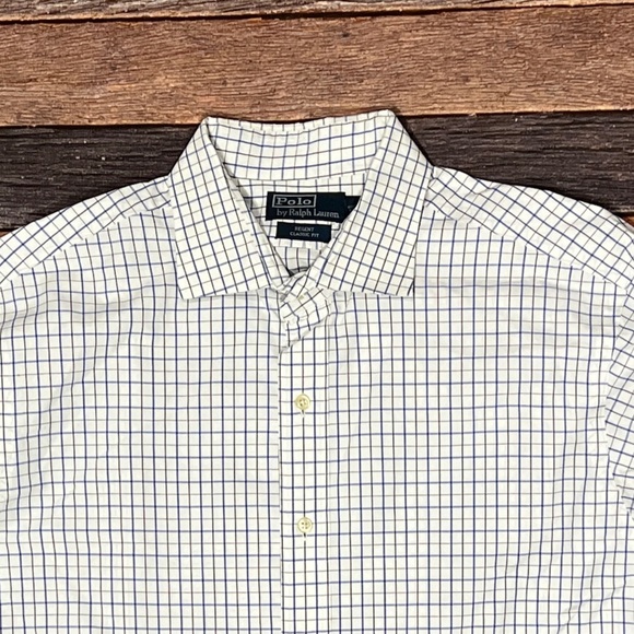 Polo Ralph Lauren Regent Checkered Long Sleeve Button Down Dress Suit Shirt - Picture 2 of 6